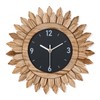 Honiway Wall Clock Battery Operated 12 in Rustic Wood Boho