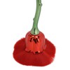 2pcs Rose Shape Nail Brush Dust Removal Thickened Die Cast
