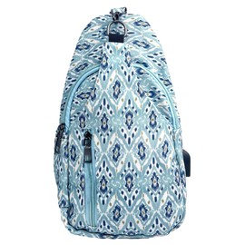 Nupouch Sonoma Antitheft Daypack Crossbody Sling Backpack, USB Charging, Lightweight Day Pack for Travel, Hiking, Everyday, Regular Southwestern Aztec