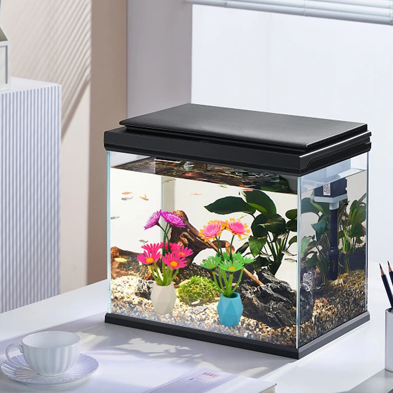 Fish Tank Flower Decoration Simulation Luminous Aquarium Artificial Plants Decoration