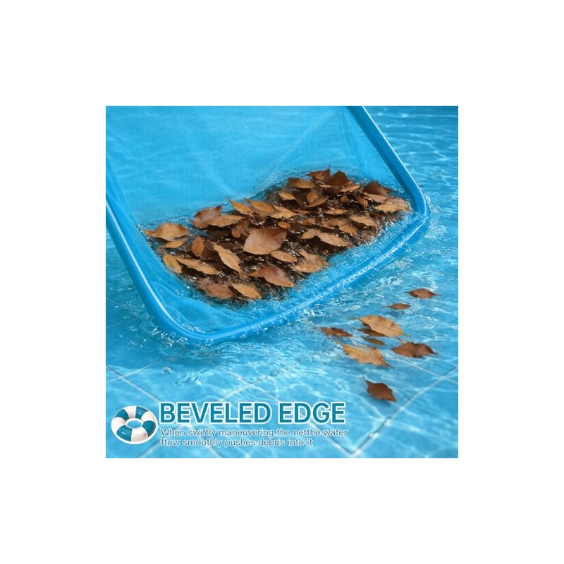 HydraJoy Pool Skimmer Net - Durable Leaf Rake for Clean