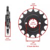 Kawasaki Black Drive Chain And Sprocket Kit for Kawasaki KL650