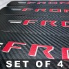 Advanced Trims 4Pcs RED Car Threshold Strip Door Plate Sill