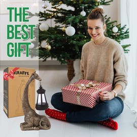 Yeomoo Giraffe Solar Figures Garden Decoration with Solar Lamp for Outdoors: Giraffe Garden Figures Decoration for Outdoor Gifts for Women, Men, Mum, Birthday, Weatherproof, Balcony, Garden, Africa