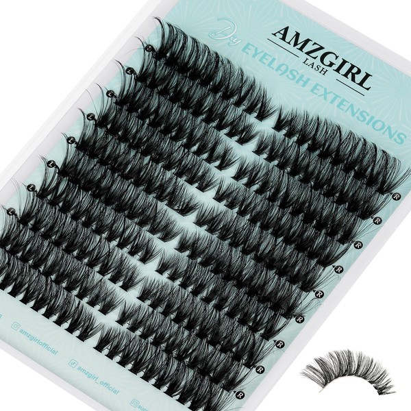 Eyelash Extensions, 200 Pieces, Natural Left & Right Lash Cluster