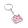 Photo Frame Metal Key chain Key ring CZ Stones (Wave)