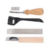 Metal Leather Skiver Set Easy Cutting Incisive Curved Handle Safety