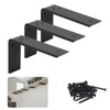 LCGP Countertop Support Brackets, 3-Pack 10" Solid Heavy Duty Steel