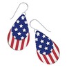 Fourth of July Earrings | Sterling Silver and Painted Wood