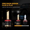 AUXBEAM H11 9005 Combo LED Headlight Bulbs High Low Beam