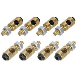 MECCANIXITY Linkage Stoppers Connecting Servo Arm,Adjustable Push Rod with Nut and Screw for RC Airplane,D4x2.5mm 8Pcs