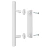 SMARTSTANDARD 12" Barn Door Handles,Sliding Barn Door Pull Handle White