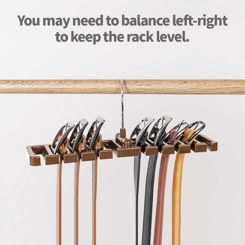 DIOMMELL 2 PCS Belts Rack, Storage Organizer, Hanger, Holder -