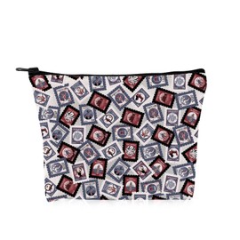 PYOUL Silence Lambs Movie Inspired Gift Hannibal Stamps 1.0 Makeup Bag Hannibal Cosmetic Bag Horror Movie Lover Gift (Hannibal Stamps 1.0 Bag)