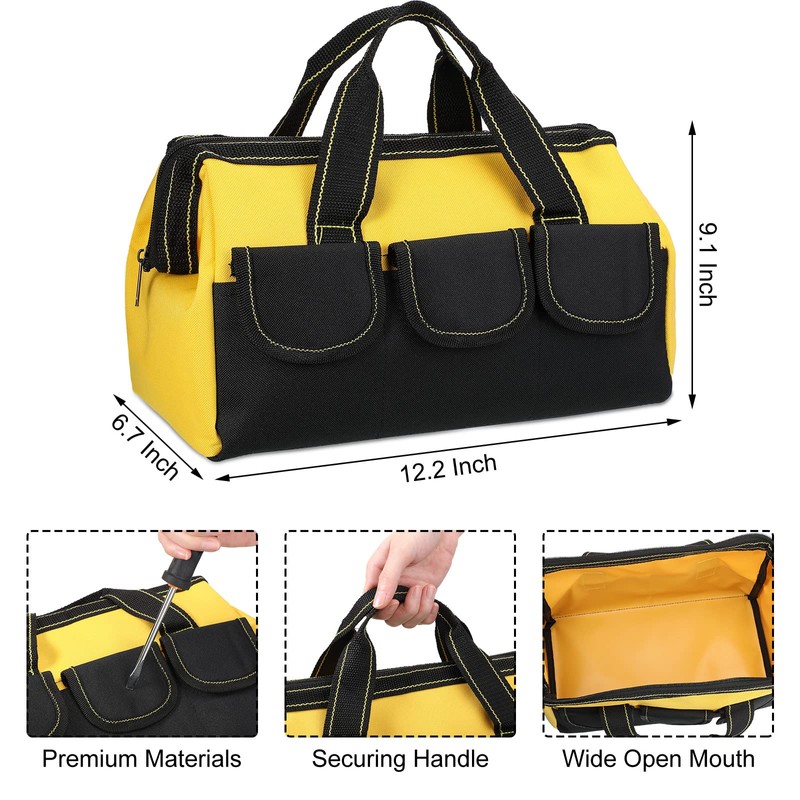 Sanwuta 3 Pack Tool Bag for Men with Waterproof Hard