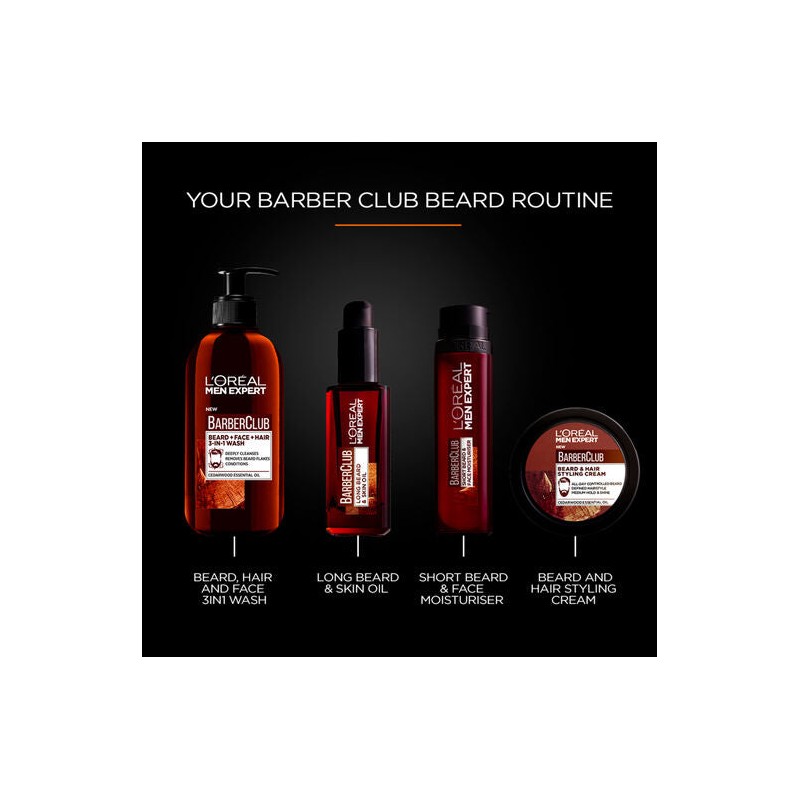 L'Oreal Men Expert Barber Club Face & Hair Wash 200mL