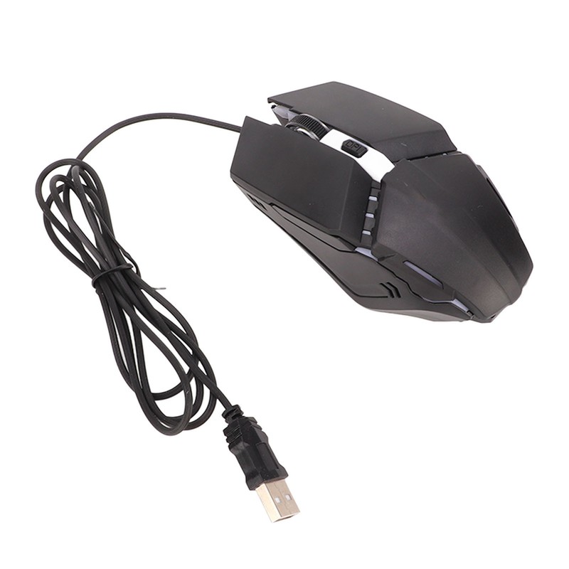 One Handed Keyboard Mouse Set Wired 35 Keys RGB Backlight