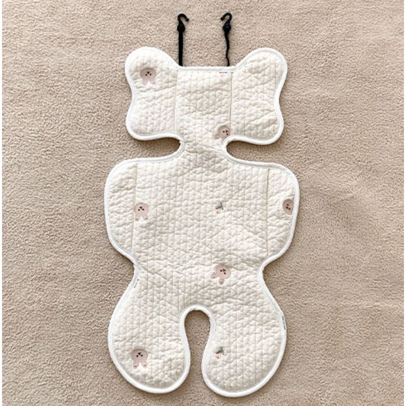 Soft Baby Stroller Seat Cushion Breathable Pure Cotton Infant Car