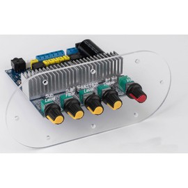 Parts Express Clear Acrylic Mounting Plate for TPS3116D2 Class D 2.1 Bluetooth 4.0 Amplifier Board