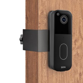 Anti-Theft Video Doorbell Camera Mount No Drill Compatible with Blink 1 2 Gen Wireless Video Doorbell, Metal Blink Camera Holder, Mounting Bracket Accessories for Home Apartment