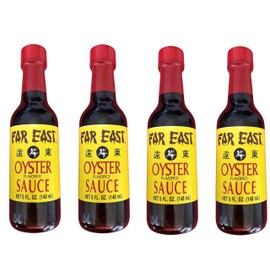 Far East Oyster Flavored Sauce, Four 5 Ounce Bottles of Asian Oyster Sauce, Delicious Asian Sauce (5 Ounce Bottle, 4-pack)