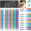 12 Metallic Temporary Tattoo Markers for Skin – Create Temporary