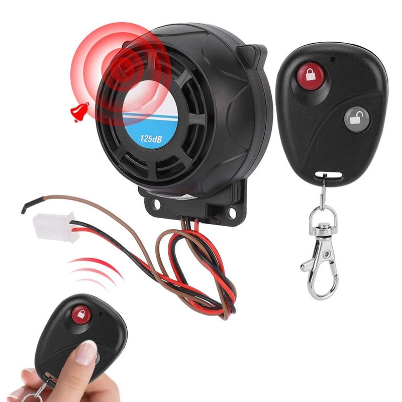 Wincal Motorcycle Alarm, 105-125dB Motorbike Alarm Low Power Motorcycle Remote