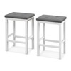 COSTWAY Bar Stools Set of 2, 24-inch Backless Counter Height