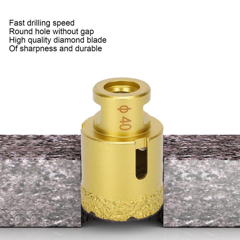 Diamond Hole Saw Brazing Drill Bit Opener Drilling Marble Concrete