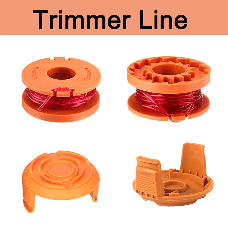 TopHomer 18 Pack Trimmer Spool Line for Worx, WA0010 Replacement