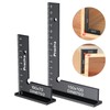 Precision Right Angle Positioning Block, Preciva 2pcs Aluminium Set Square,
