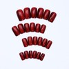 Wine Red Press on Nails Short Square Fake Nails with