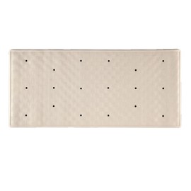 AQUALONA® Premium Bath Mat, Anti-Mould Non-Slip – Rubber, Machine Washable. BPA, Latex and Phthalate Free (Roman Cream)