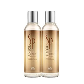 Wella SP System Professional Luxe Oil Keratin Protect Shampoo, 2 x 200 ml
