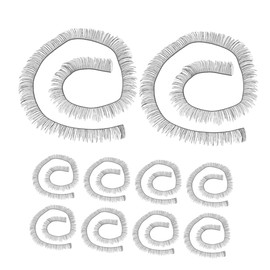 Gatuida 20pcs Handmade Doll Eyelashes Strips Fake Eyelashes for Doll Dress Up Safe Pa Material Decorative Accessories for Crafts and Styling