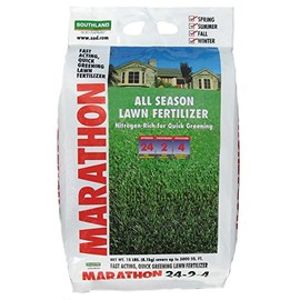 Marathon 24-2-4 All Season Lawn Fertilizer – 18 lb Bag for Grass, Gardens, and Outdoor Landscapes