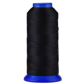 Selric Selric [1500Yards / 36 Colors Available] UV Resistant High Strength Polyester Thread #69 T70 Size 210D/3 for Upholstery, Outdoor Market, Drapery, Beading, Purses, Leather (Black)