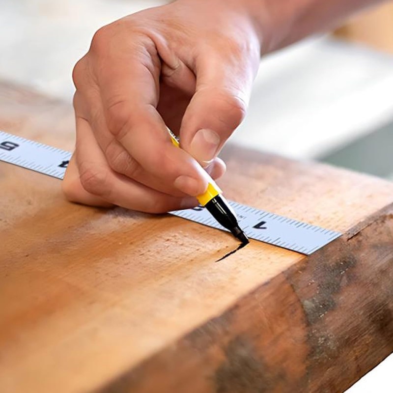 Self Adhesive Measuring Tape 4FT 48 Inch Workbench Ruler Left