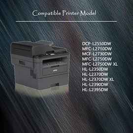 TG Imaging Compatible TN-760 TN-730 TN760 TN730 Toner Cartridge High Yield Work for DCP-L2550DW HL-L2350DW HL-L2370DW HL-L2370DWXL HL-L2390DW HL-L2395DW MFC-L2750DWXL T HL-L2350DW Printer