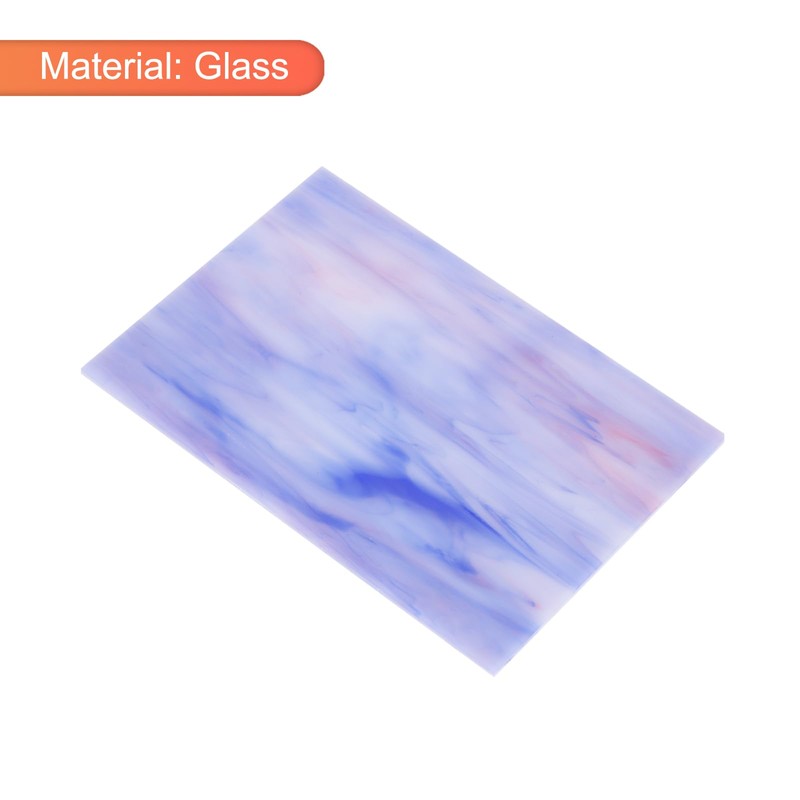 sourcing map Stained Glass Sheet Mosaic Tile 5.9 Inch x