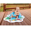 Inflatable Baby Splash Mat with Backrest & Fun Stackable Rings