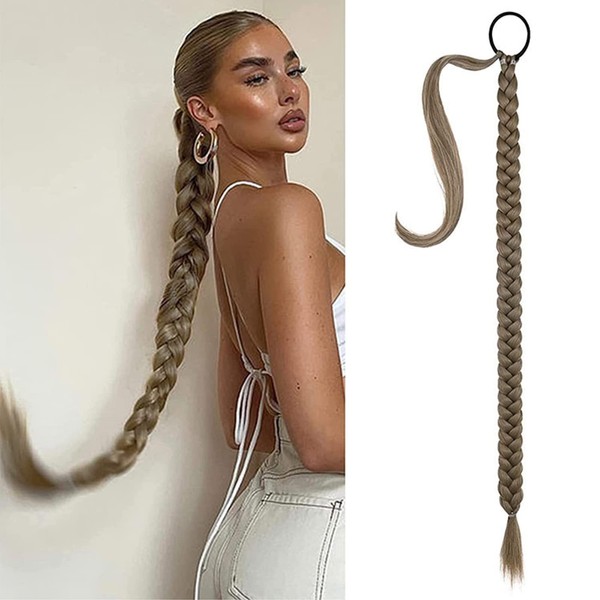 RPEIXYA Braid Extensions Ponytail Extension, Braid Extension with Hair Band,