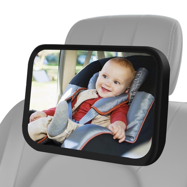 Espejo retrovisor para bebés de automóviles, espejo retrovisor claro para
