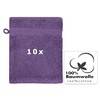 10 Piece Set Wash Mitts Premium Colour: purple, Size: 17