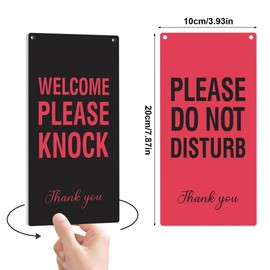 ‎posionks Bitte Nicht Stören Sign Or Welcome Sign Decorative Sign Do Not Disturb Reversible Double Sided Sign for Office Company Clinics Treatments 20 x 10 cm Acrylic Hanging Plaque
