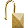 EleCharm Gorgeous Gold Shower Curtain Hooks Rings, Set of 12