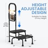 2 Step Stool with Handle for Elderly Heavy Duty Bed