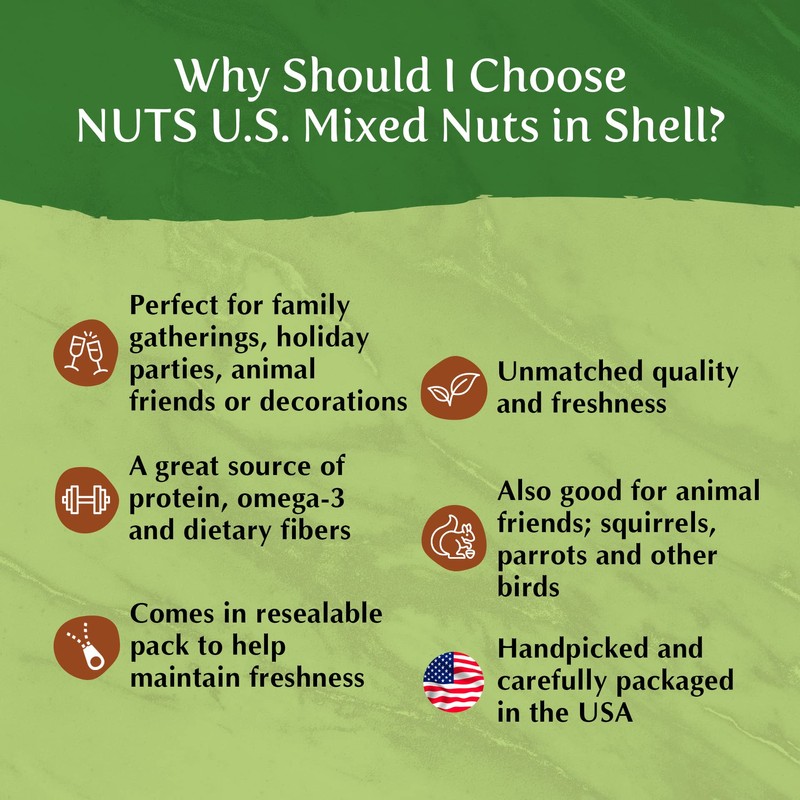 NUTS U.S. – Mixed Nuts In Shell (Almonds, Walnuts, Hazelnuts,