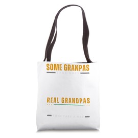 campers' catnap: grandpas' humorous outdoor snooze tee Tote Bag