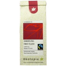 Ökotopia Darjeeling First Flush Black Tea Pack of 5 (5 x 75 g)